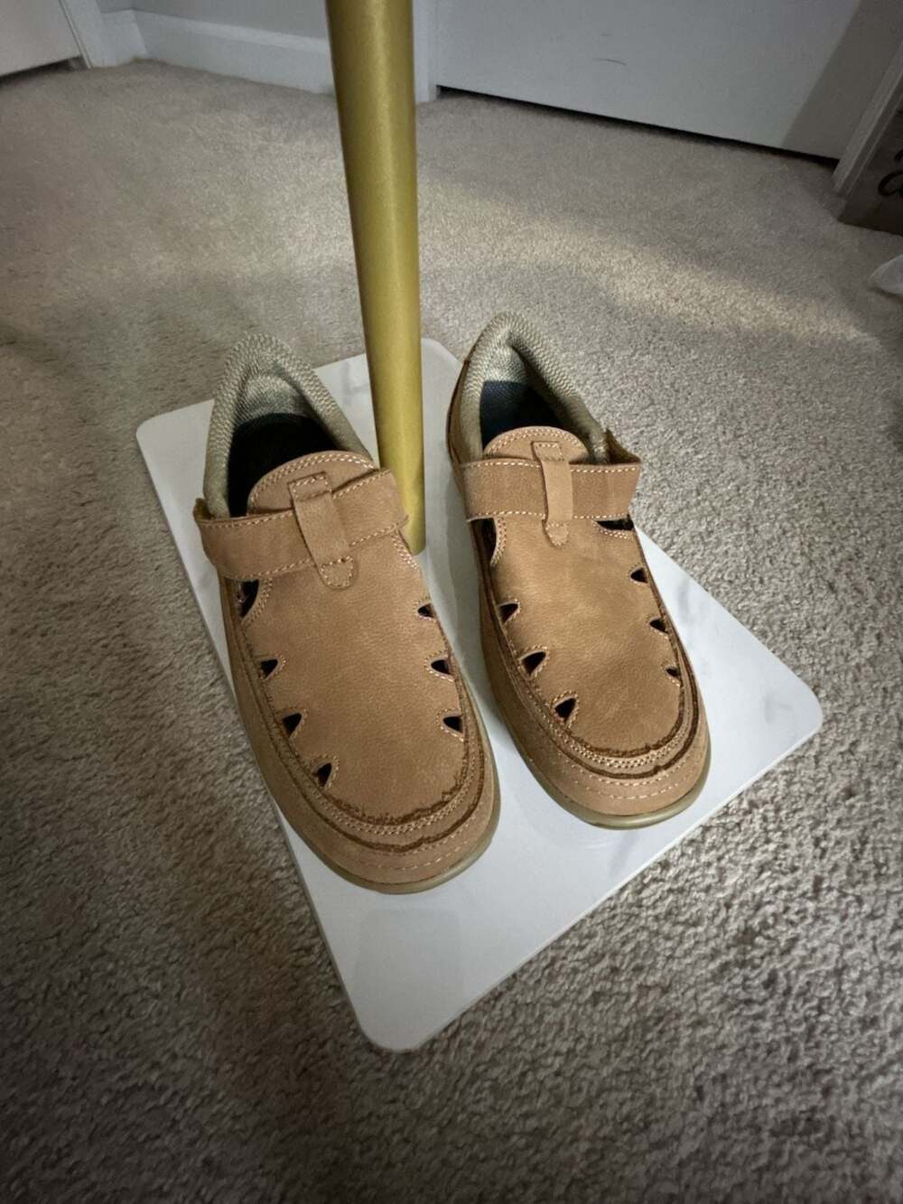 Orthofeet Serene Brown Leather T-Strap Orthopedic Shoes